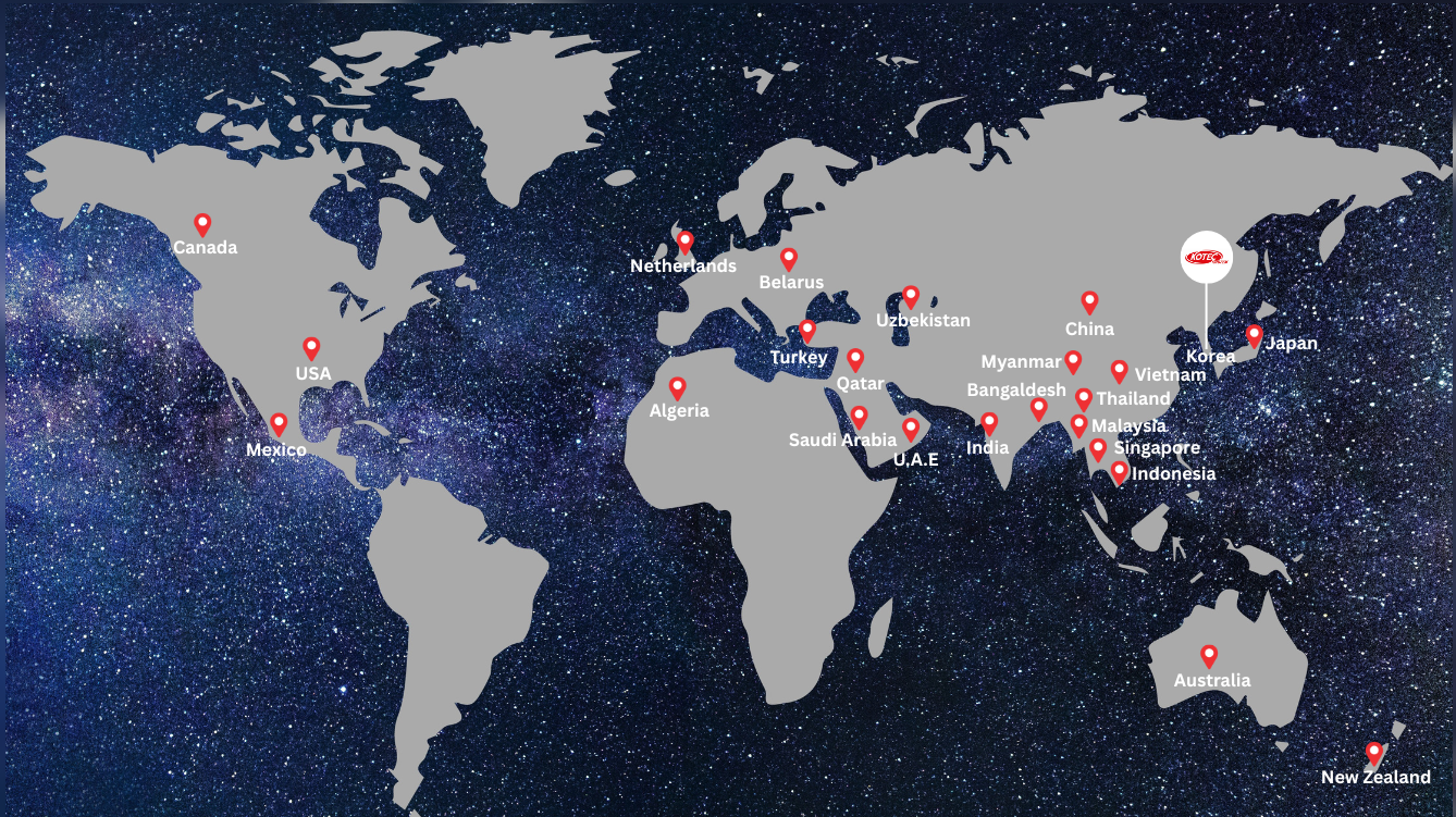 Kotec Global Network Map